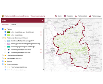 Flächenportal Erneuerbare Energien Rheinland-Pfalz